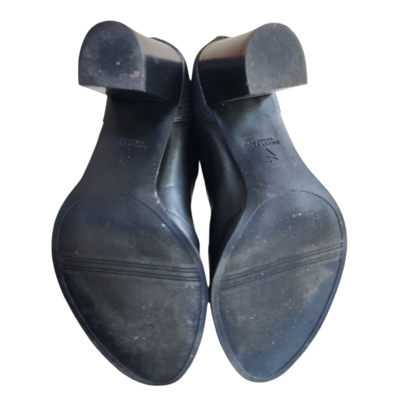 Vera Wang Simply Vera Skimmer Black Simply Stretch Ankle Boots - Picture 8 of 13